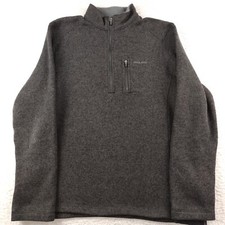 Woolrich Pullover 1/4 Zip Men's Large Gray Pullover Jacket
