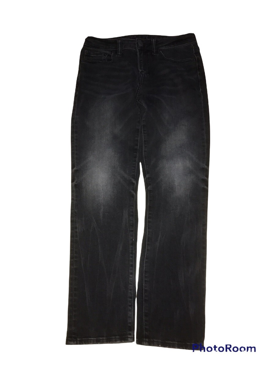 American Eagle Next Level Flex Jeans Original Straight Black Wash 28 x 30