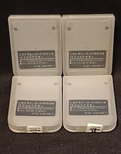 Lot 4 SONY PS ONE MEMORY CARD SCPH-1020 OPEN BOX - Read Description