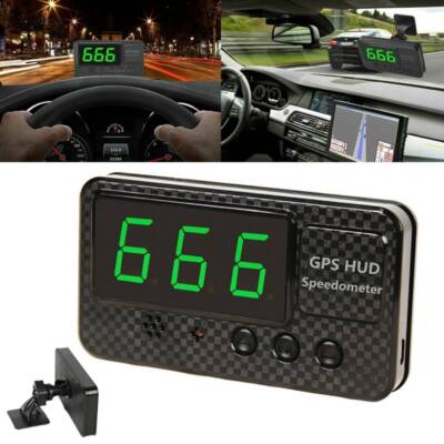 C60S Universal GPS HUD Speedometer Odometer Car Digital Speed Display