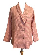 I Saw It First Size 12 Pink & White Check Jacket