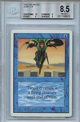 MTG Unlimited Jump BGS 8.5 NM-MT+ Magic card 10 Centering