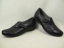 Dansko Franny Milled Nappa Leather Loafers in Black Women  s Size 39 US 8-8.5