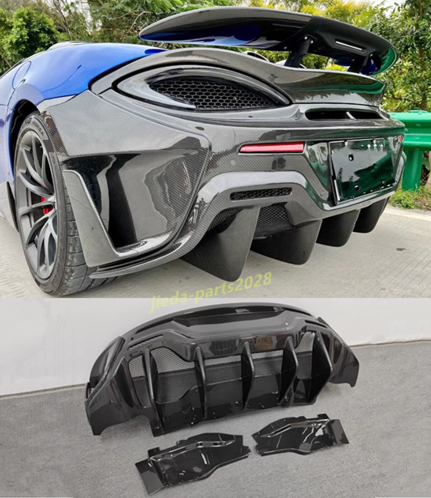 Fit FOR MCLAREN 540C 570S 570GT REAR BUMPER LIP DIFFUSER Real