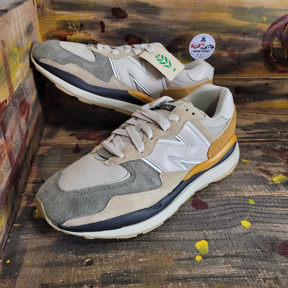 New Balance 57/40 sneakers in cream