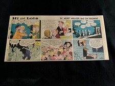 #20b HI AND LOIS by Mort Walker Sunday Third Page Comic Strip November 24, 1963