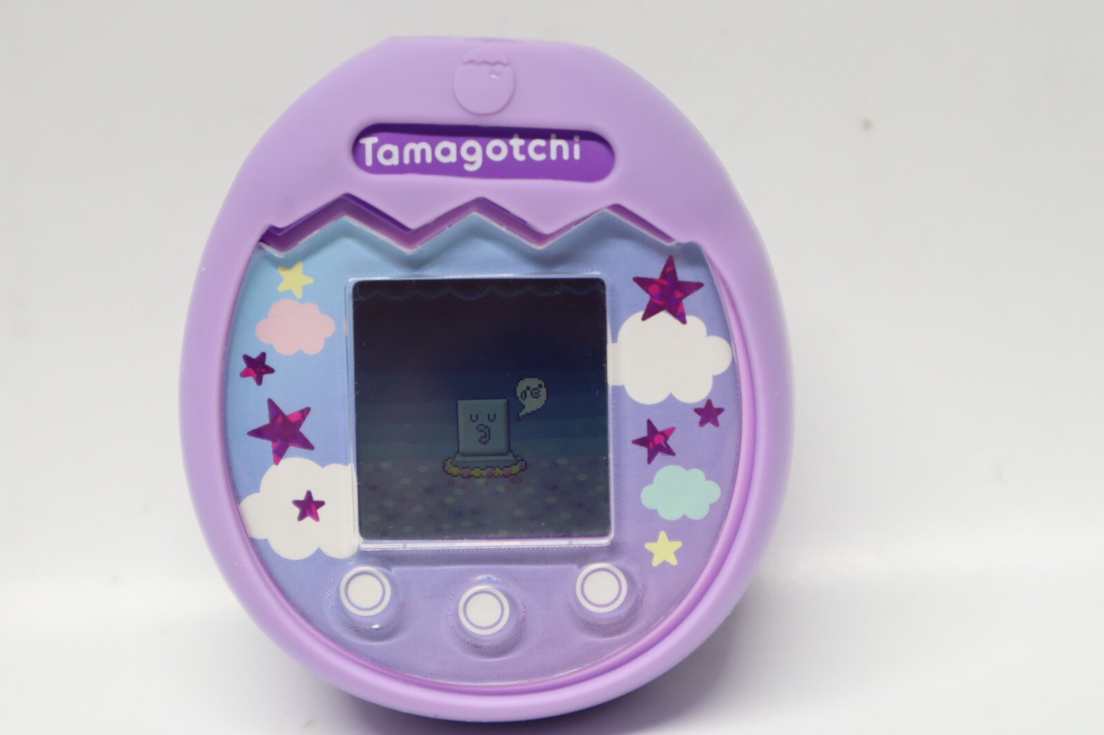 Tamagotchi Pix Virtual Pet & Camera (Purple) Bandai (42900) 2020 W/ Rubber Case-image