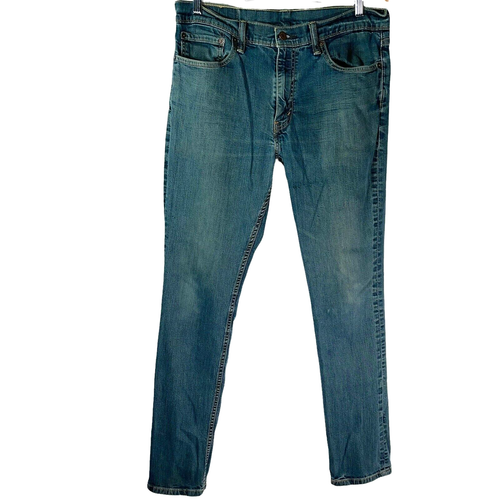 Levis 511 Mens Slim Fit Flex Jeans Size 36x34 Light Wash Tapered Stretch  Denim | eBay