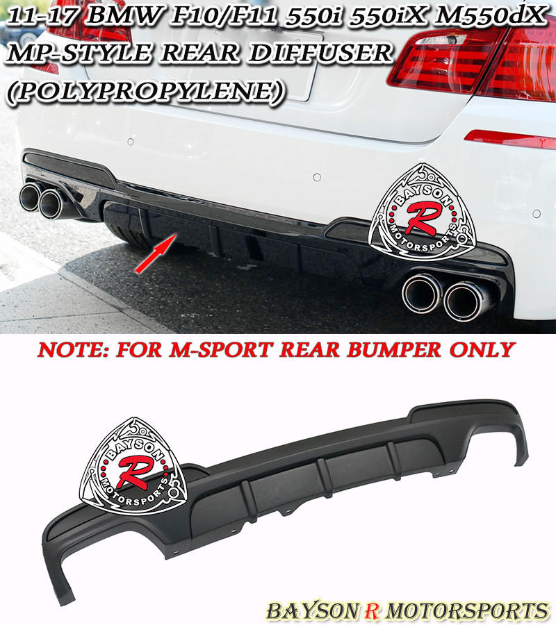 Auto achterbumper lip splitter voor BMW 5 Series M5 F10/F18 2010-2017
