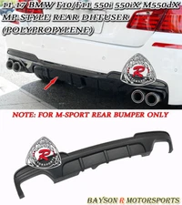 Fits 11-17 BMW 5-Series F10 F11 550i (M-Sport) MP-Style Rear Diffuser (PP)