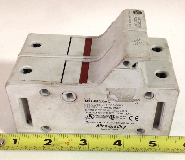 ALLEN BRADLEY FUSE HOLDER 1492FB2J30L SER A eBay