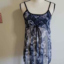 Vintage Sheer Babydoll Cami Rose Print