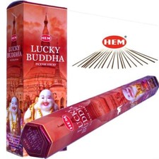 LUCKY BUDDHA von HEM BIG PACK 6x 20 RäucherSTÄBCHEN Original Indien Incense