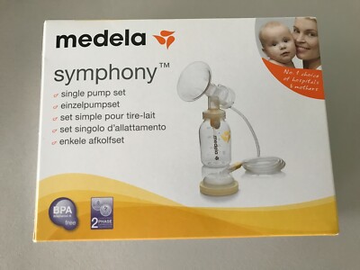Medela symphony Milchpumpe und Zubehör mit Anleitung