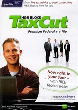 H&R Block / Tax Cut: Premium Federal + E-File / **SEALED** DVD Video!