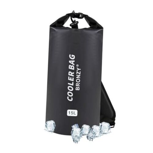 Soft Cooler Bag 10L 15L 20Liter Portable Ice Chest Box Medium-15 Liter Black