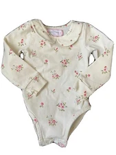 Girls SWEET HONEY CLOTHING Cream Floral 1 Piece Body Suite 18 month