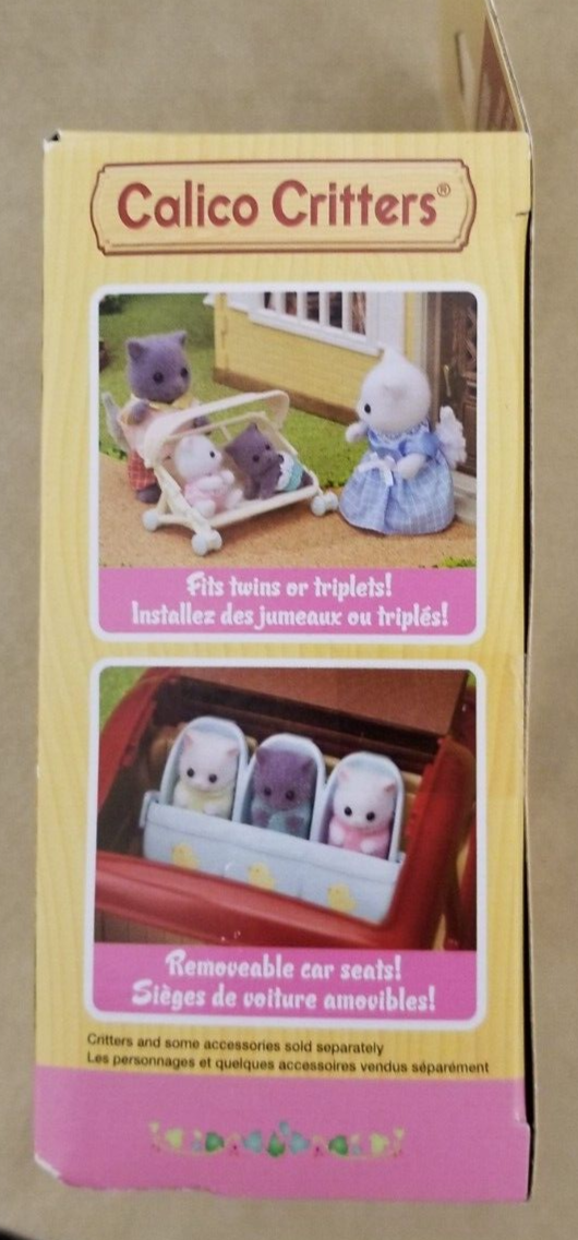 Passeggino Triplo Sylvanian Families KA-217 Per Bambole Calico Critters Giapponese