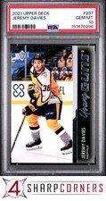2021 UPPER DECK #237 JEREMY DAVIES RC YOUNG GUNS POP 6 PSA 10