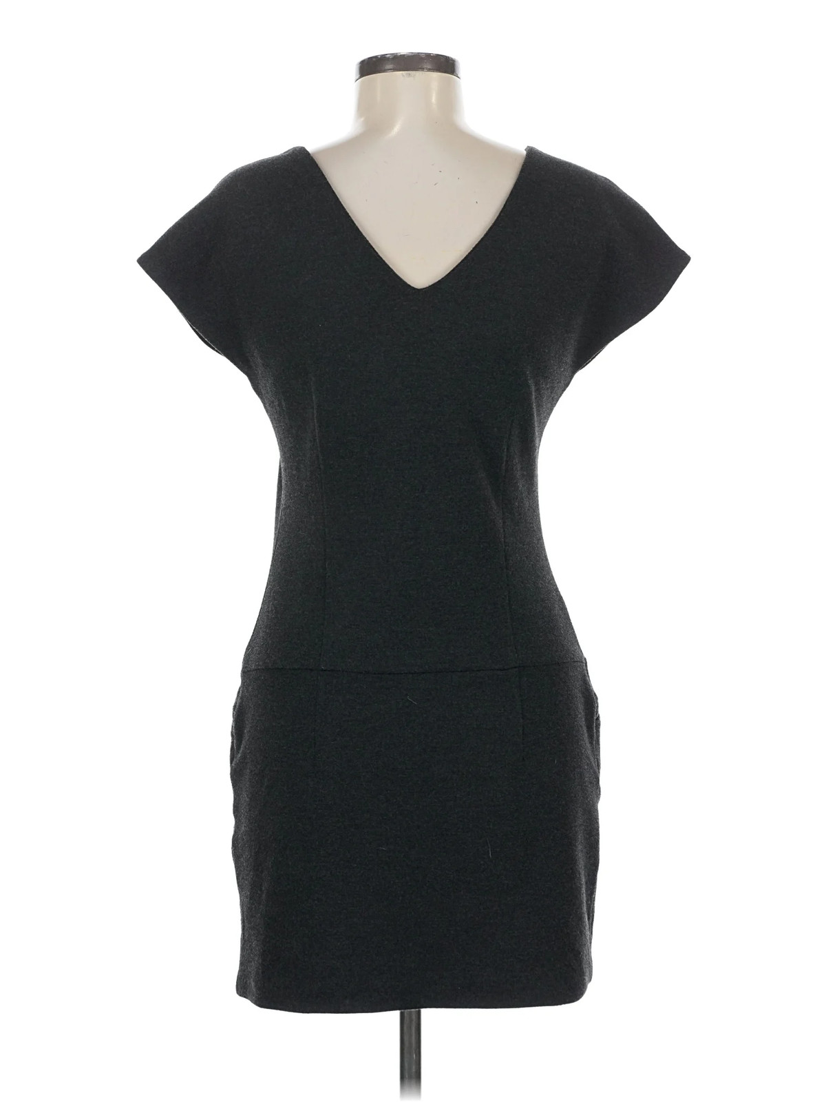 Massimo Dutti Women Black Casual Dress M thumbnail 2