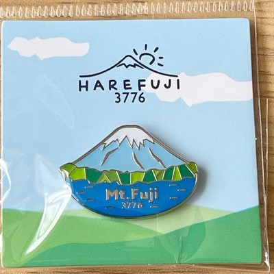Mt. Fuji Pin Badge Japan Souvenir HAREFUJI 3776 Enamel Lapel Pin