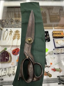 Vintage 15” R Heinisch Inventor Newark NJ USA Steel Brass Shears Scissors