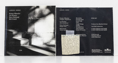 WHEELER/KONITZ/HOLLAND/FRISELL: ANGEL SONG - 1997 ECM CD / VG+
