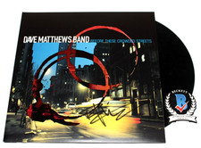 DAVE MATTHEWS SIGNED BEFORE THESE CROWDED STREETS ALBUM VINYL RECORD BECKETT COA