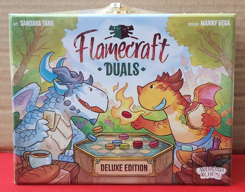 Flamecraft Duels Deluxe board game NEW in Shrink by Cardboard Alchemy