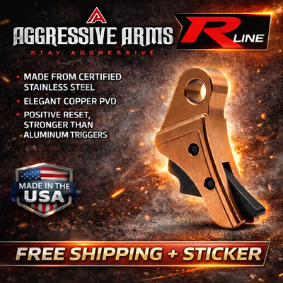 トイガン RHT M29 Steel Trigger AGGRESSIVE ARMS RLINE V2 STAINLESS STEEL COPPER TRIGGER FOR GLOCK