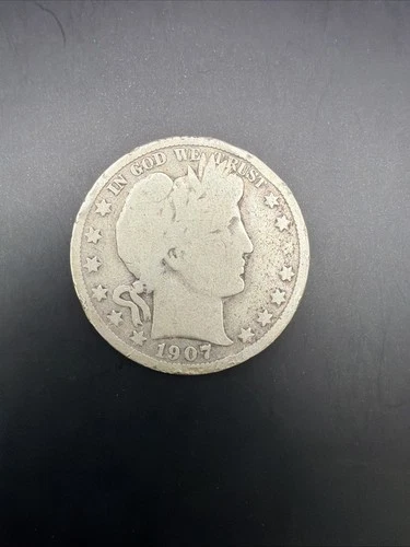 1907 D Baber Half Dollar G/VG Condition 90% Silver Decent Type Coin UNDER MELT