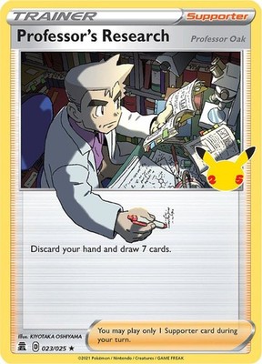 Professor's Research Holo Rare Celebrations 023/025 NM