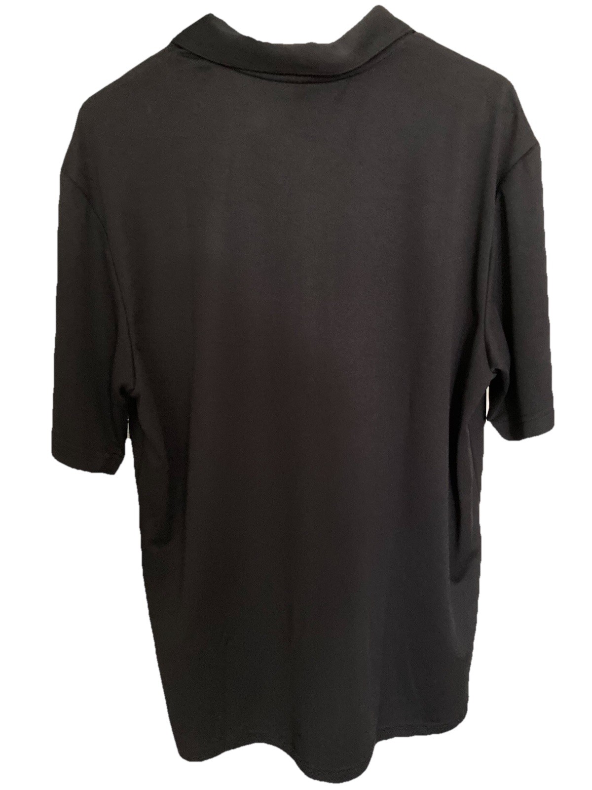 adidas Men's L Black Polo Shirt Breathable Logo Short Sleeve Golf thumbnail 2