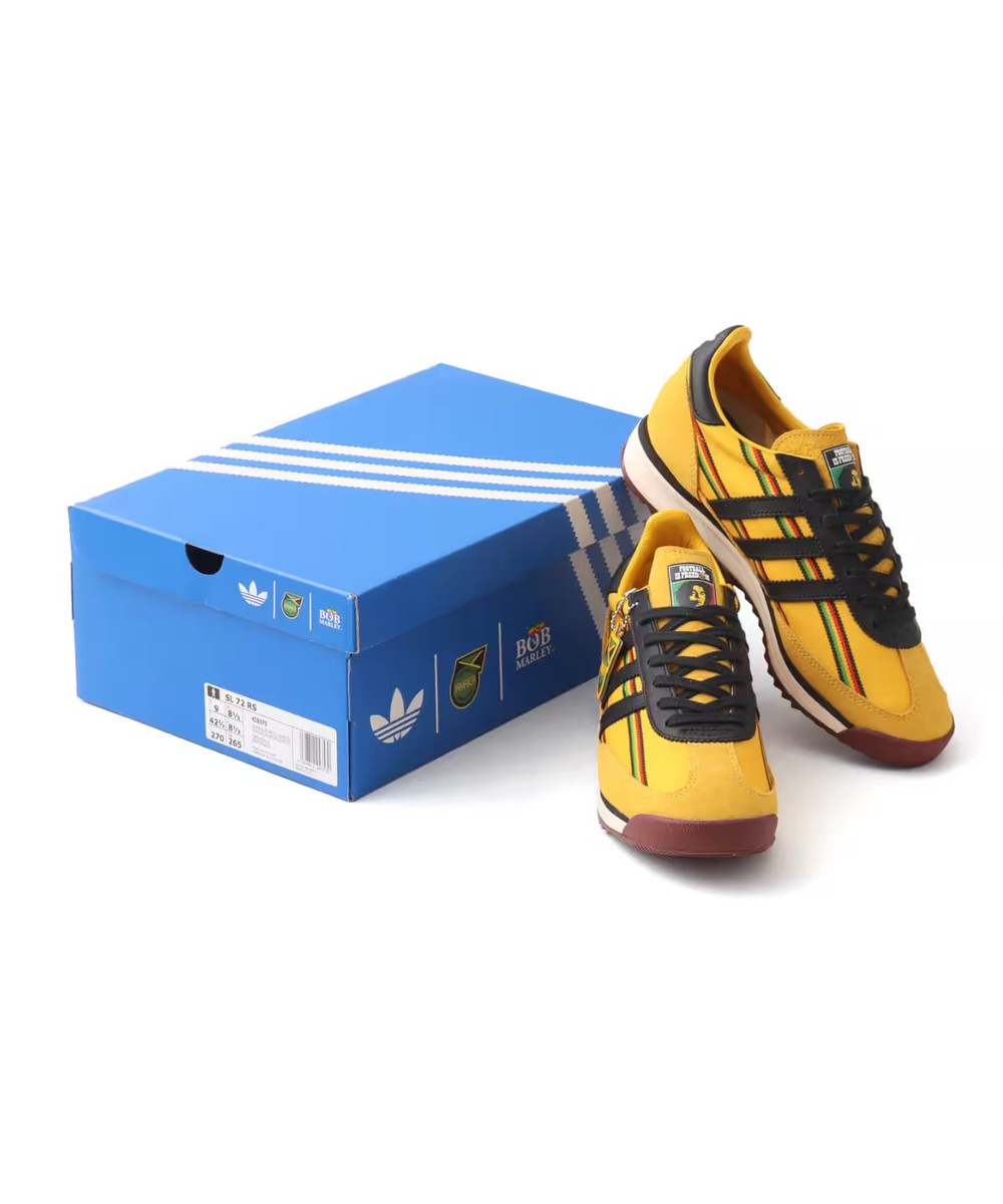 adidas Originals SL 72 RS Men's Shoes Bob Marley Jamaica Yellow