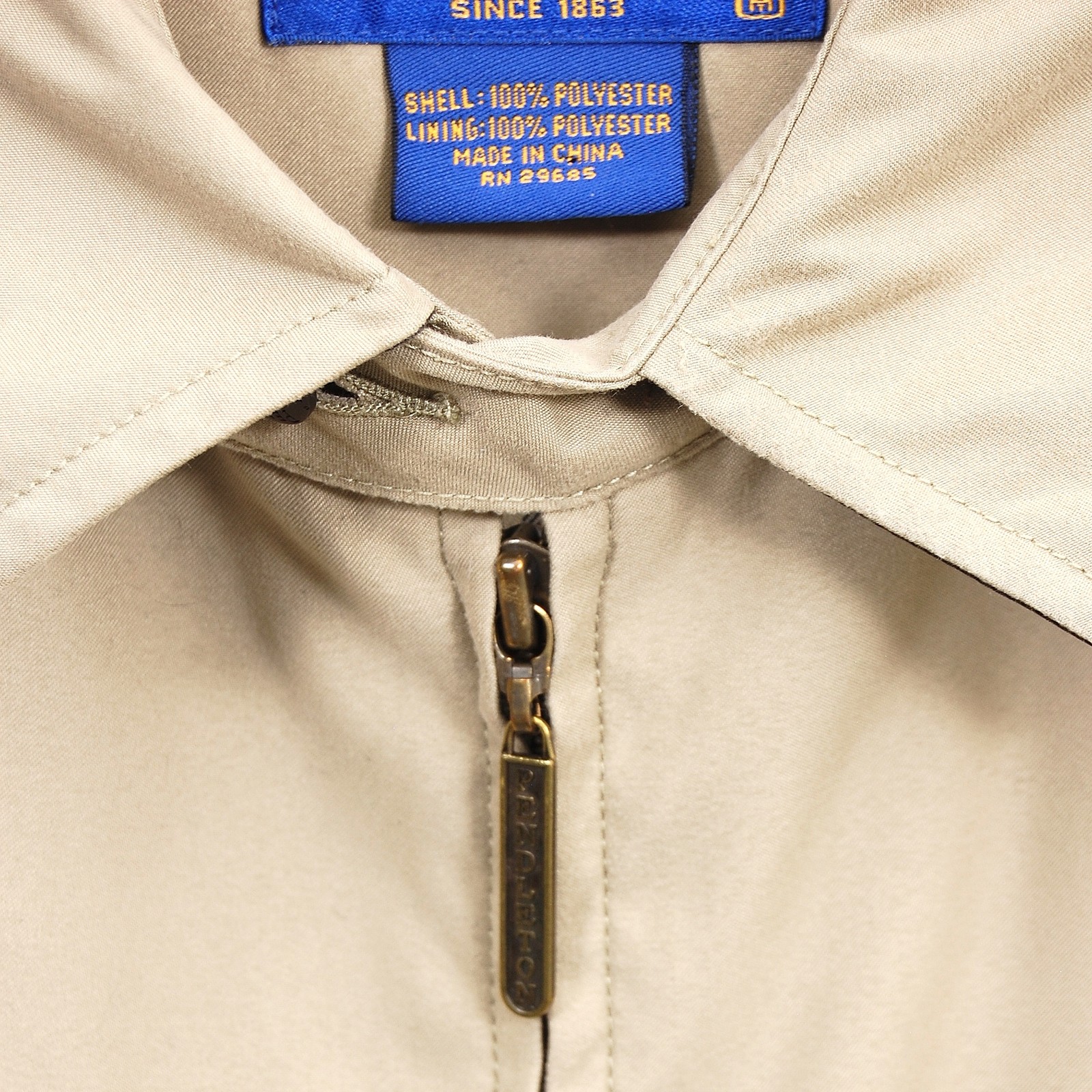 Pendleton Jacket Mens Medium Beige Full Zip Plaid… - image 5