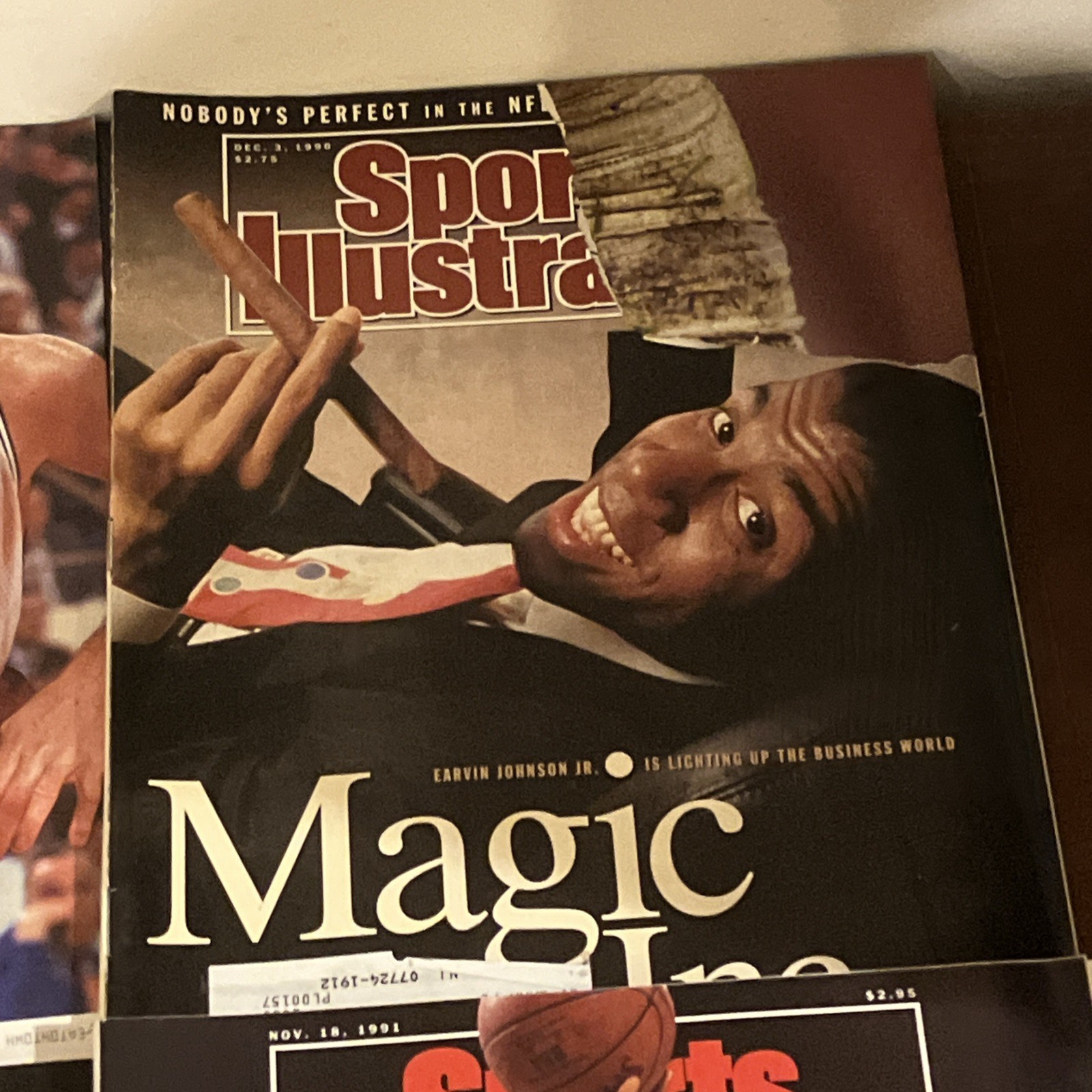 Lot Of 6 Magic Johnson & Larry Bird Sports Illustrated Covers 90s