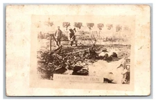 RPPC WW1 AVIATOR pilot BURNED TO DEATH ~ macabre army navy marines