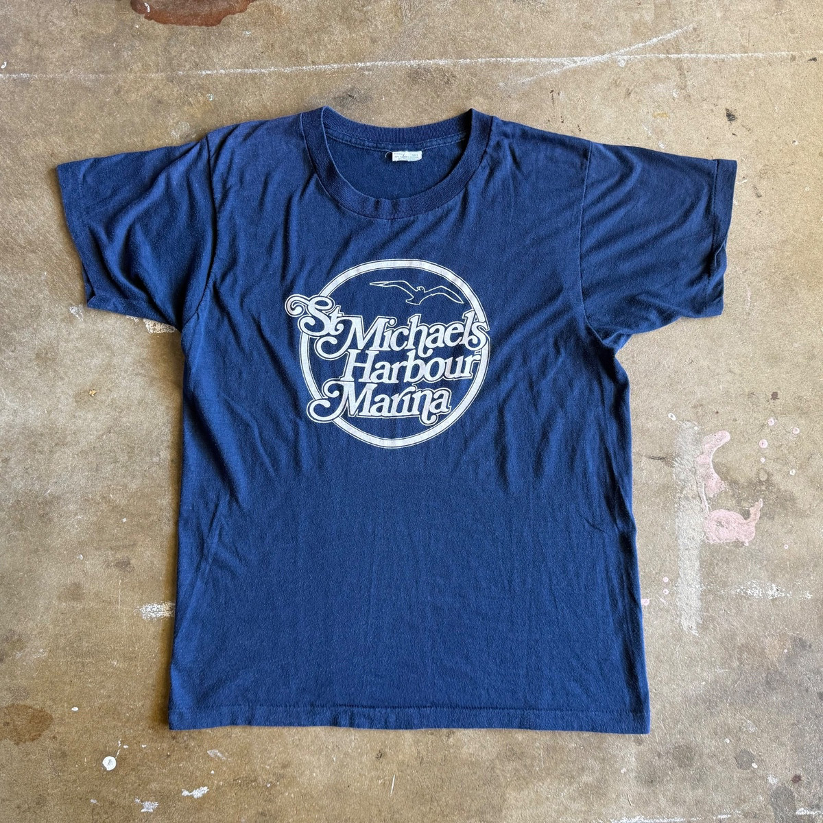70s - 80s VINTAGE ST. MICHAELS HARBOUR MARINA T-SHIRT SZ S CHESAPEAKE BAY View 4