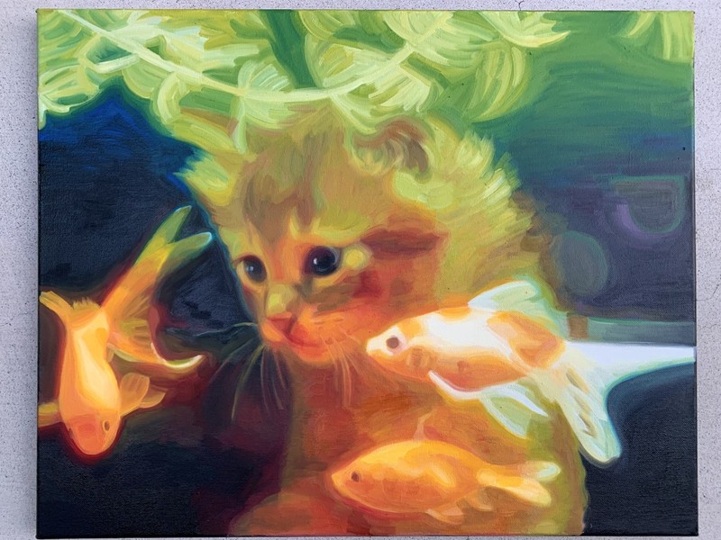 “temptation” 16 inches x 20 inches, oil on canvas