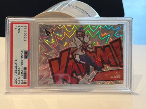 2024 Absolute Cj Stroud Kaboom Horizontal #2 PSA 9