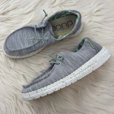 HEY DUDE WENDY YOUTH 4 Womans 5 36 STRETCH PEARL RIVER Lightweigth Slip-On