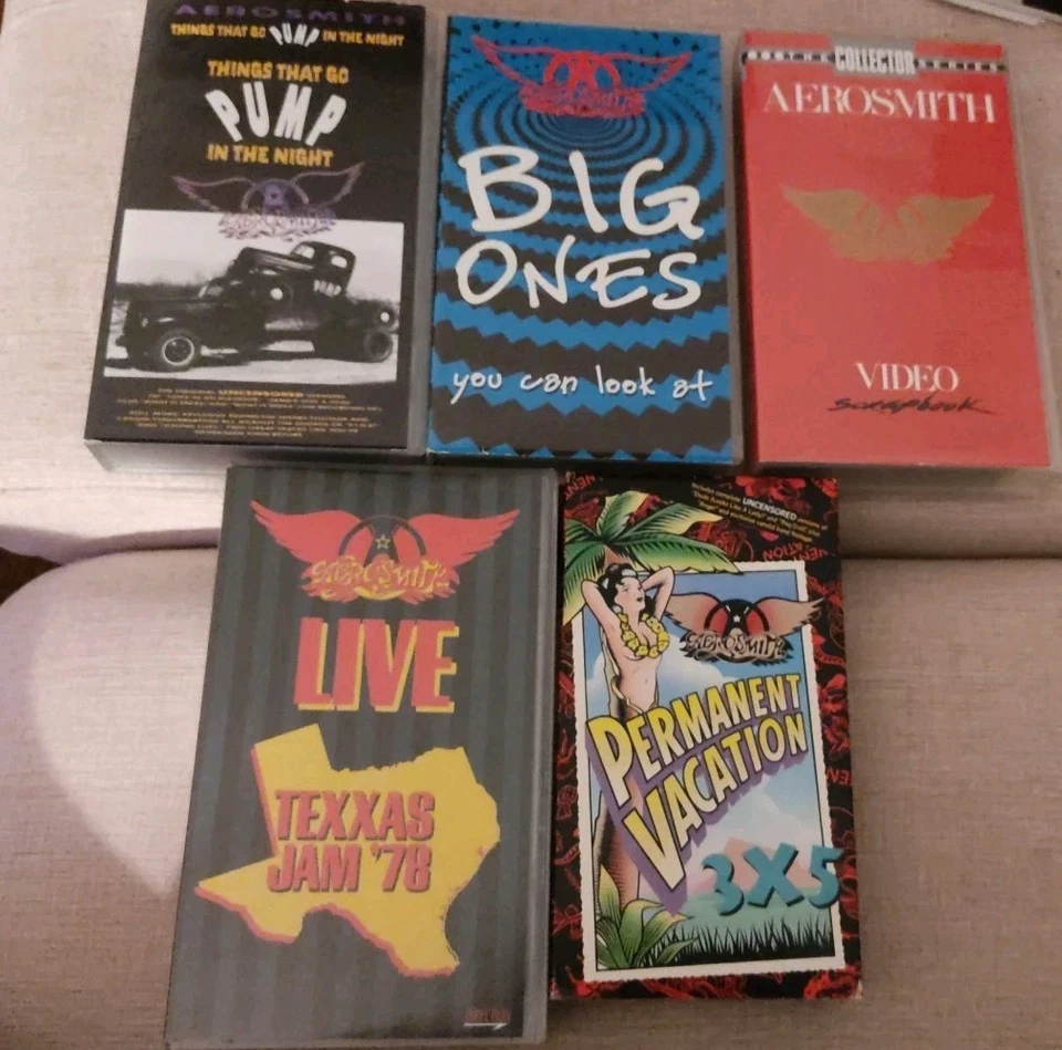 Aerosmith 5 VHS Texxas Jam 78 Making of Pump Usw.Bitte Beschreibung Lesen - Bild 2 von 4