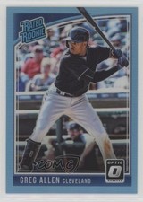 2018 Panini Donruss Optic Rated Rookie Carolina Blue Prizm 3/50 Greg Allen 8k4