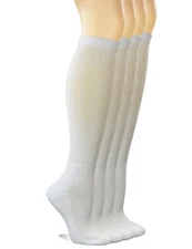 Women's Non-binding Cotton Knee-Hi Diabetic Socks Boot Socks with Cushion Sol...