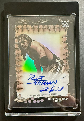 2025 Topps Chrome WWE x Cactus Jack Bret ''Hit Man'' Hart Famed Phantoms Auto