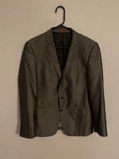 John Varvatos USA Polyester Rayon Blend Gray Blazer Suit Jacket - Men's 42R