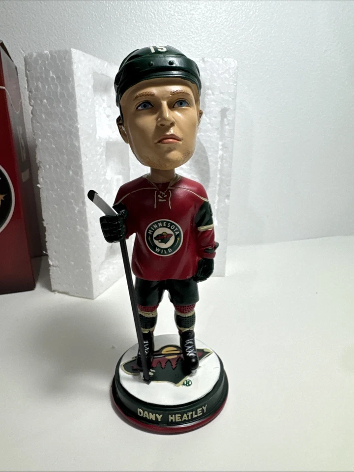 2013-2014 Minnesota Wild Dany Heatley Bobblehead NHL Hockey Coleccionable Nuevo Foto 3 de 4