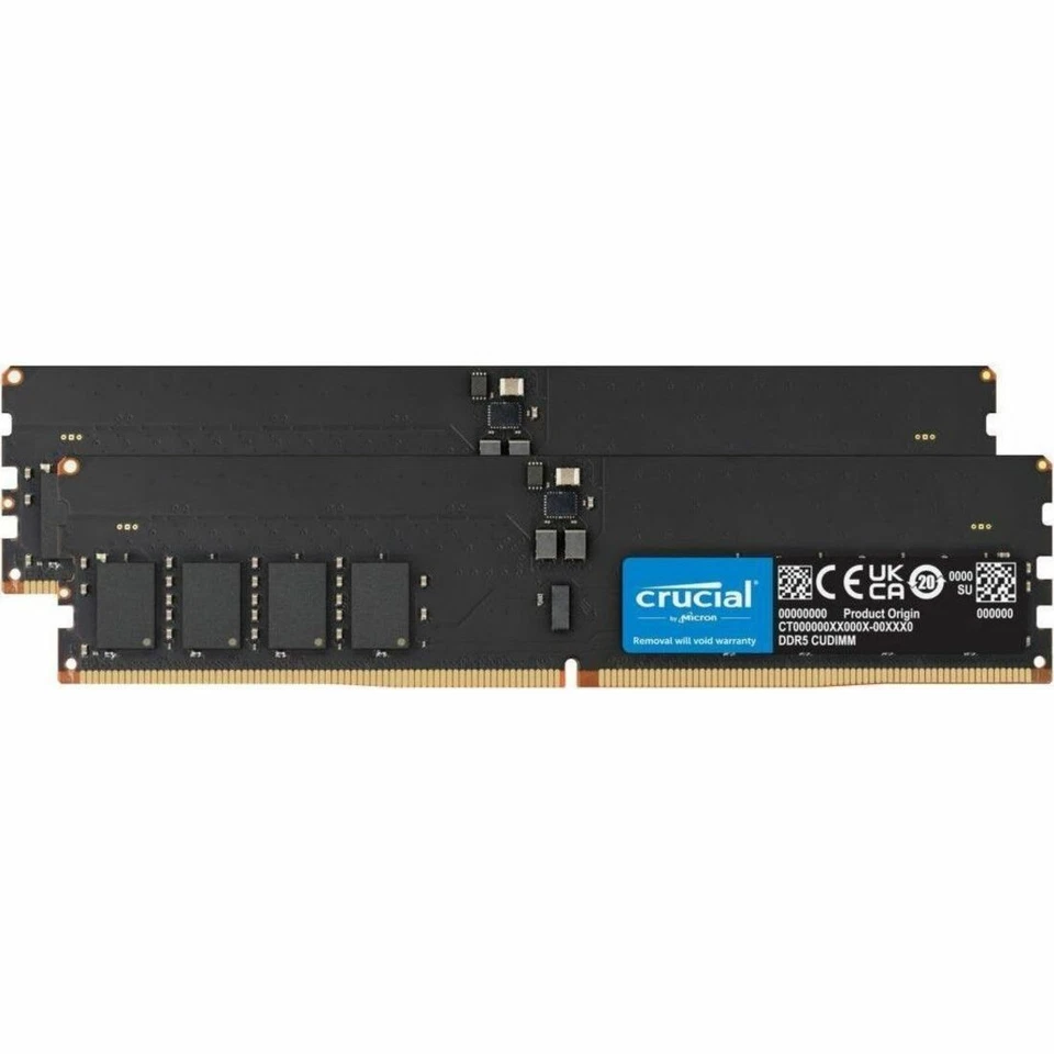 Crucial Technology CT2K64G64C52CU5 Crucial 128gb Kit [2x64gb] Ddr5-6400 Cudimm - Image 2 of 4