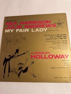 MY FAIR LADY with Julie Andrews & Rex Harrison Vinyl Record 12''