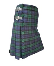Men  s 5 Yard Scottish Traditional Kilt   Highland Wedding Black WaTch Tartan